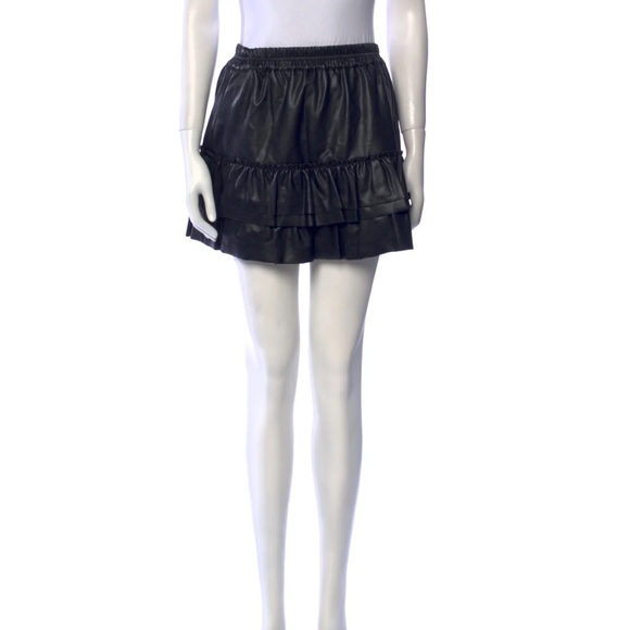 GENERATION LOVE Rafaella Vegan Leather Mini Skirt - Picture 12 of 12